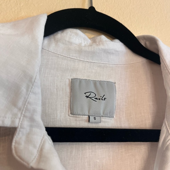 RAILS White Savannah Linen Blouse - Picture 5 of 9